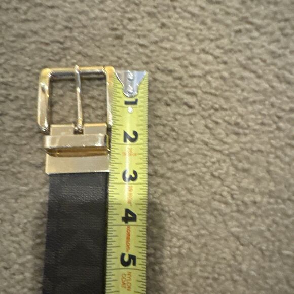 MICHAEL KORS Signature Reversible Belt Brown Gold Buckle No Sz main image 4